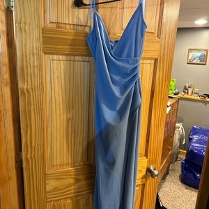 Baby blue formal dress